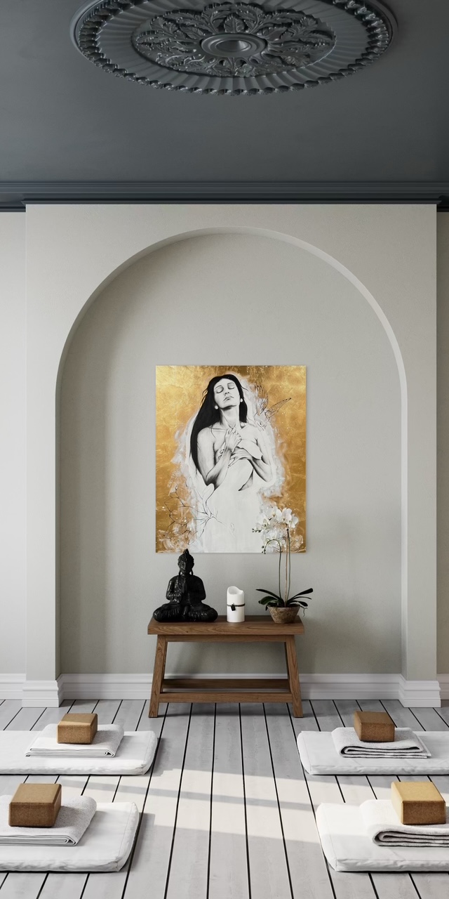 Raumbeispiel Homecoming schöner Yogaraum Nadine Elsner