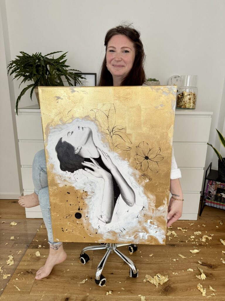 Bild Starke Wurzeln bilden sich im Sturm mit Nadine Elsner im Atelier